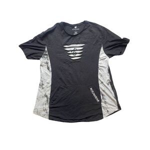 Rocawear Shirt Adult Large Black Kangaroo Pocket Side Zip Skater Streetwear Mens